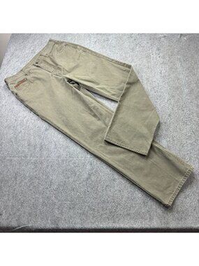 Orvis 5-Pocket Pants Men 36 x 32 Olive Green Twill Straight Leg
